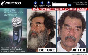 Saddam Gets a Shave
