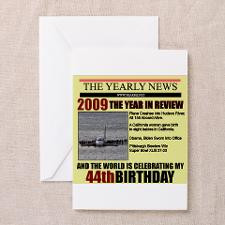 44 birthday Greeting Cards (Pk of 10) for