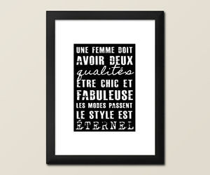 Coco-Chanel-FRENCH-Quotes-Busroll-Vintage-Industrial-Style-Print-A3 ...