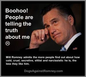 Quote of the Day – Romney knows how people feel about him…