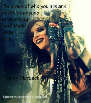 Andy Beirsack black veil brides quote