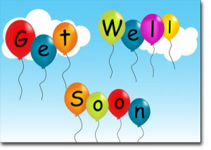 Get Well Soon With Colored Balloons