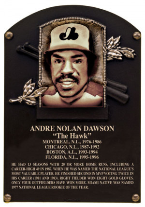 Hall Famer Andre Dawson Stats