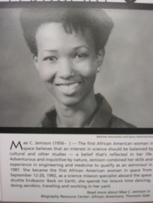 Black History Month - Mae C. Jemison