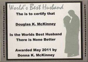 World's Best Husband Award