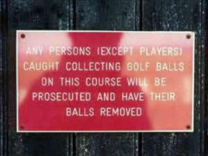 golf Course - balls Warning - Photo 10398108