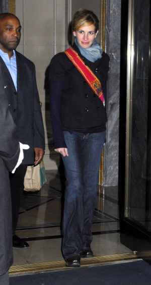 Julia's lucky to work with so may attractive male actors and we can't ...