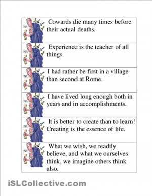 Famous Quotes From Julius Caesar Quiz