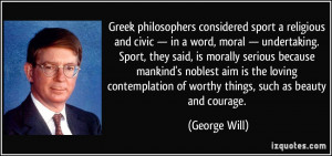 Greek philosophers considered sport a religious and civic — in a ...