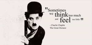 ... Chaplin’s inspirational final speech in “The Great Dictator