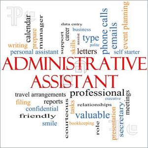 Administrative Assistant Word Cloud Concept with great terms such as ...