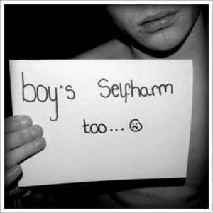 ... happen. Boys get eating disorders and self harm just like girls do