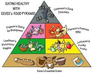 Eevee's food pyramid