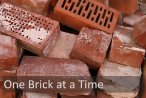 ... focus on one brick a day and before you know it you have your wall