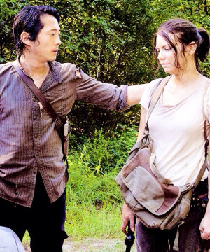 The Walking Dead Glenn and Maggie