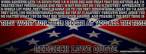 Redneck Love Quote Cover Comments