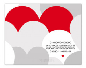 Geek love Binary Love Printable love quote Love print Valentines day ...