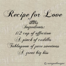 Recipe for Love Instant Download Di gital Image No.46 Iron-On Transfer ...