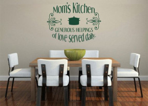 Kitchen Wall Quotes. Mom's Kitchen CODE 084 kitchen wall decals ...