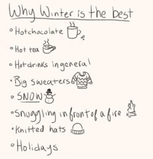 cute, list, why winter is the best, winter