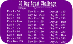 Here's the squat challenge-