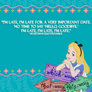 Late! Alice in Wonderland