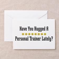 Hugged Personal Trainer Greeting Cards (Package of for