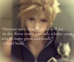 Cloud Strife-quote by EmikoShion