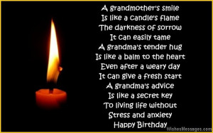 Happy Birthday Poems For Grandma From Granddaughter