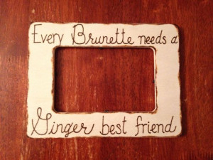 Every Brunette needs a Ginger Best by CreativeCraftsbyCC, $18.00