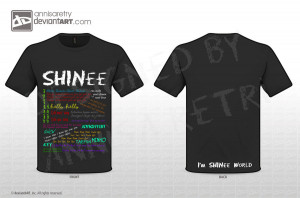 SHINee Lyrics T-Shirt by annisaretry