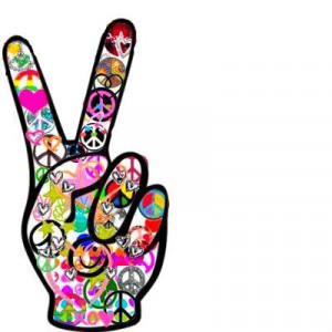 Still today we see the peace sign displayed on car bumpers, t-shirts ...