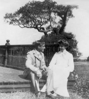 Franklin and Eleanor at Campobello Island, Canada, in 1905.