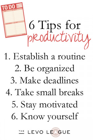 Find Your Motivation: Six Tips for Productivity