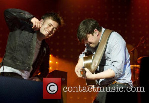 Marcus Mumford and Ben Lovett Mumford amp Sons performing live in