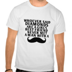 Funny Mustache T-Shirt Girl's Best Friend