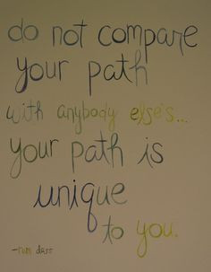 Your path is unique. #quote #edrecovery #life