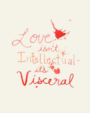 LOVE is visceral Valentine romantic quote card by MomeRathGarden, $4 ...