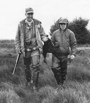 Steve and Ed hunting on Maryland 39 s eastern shore circa 1962