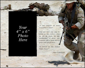 Navy JFK Quote Picture Frame (SPECWAR Version)