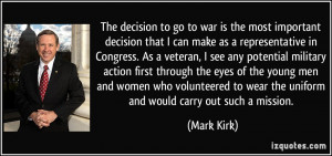 More Mark Kirk Quotes