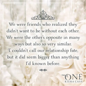 Quote from THE ONE by Kiera Cass - I LOVE THIS BOOK ...