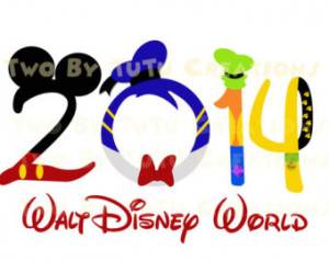 Walt Disney World Fab Five Mickey G ang Family Trip 2014 Printable ...