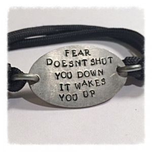 Divergent four tobias inspired quote, flattened nickel bracelet