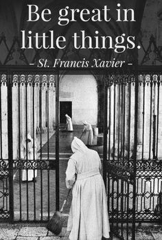 St. Francis Xavier. The little things that no one notices, work to do ...