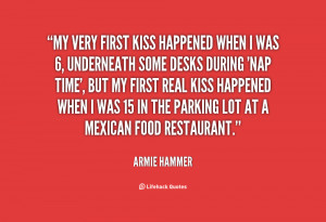 Quotes About My First Kiss