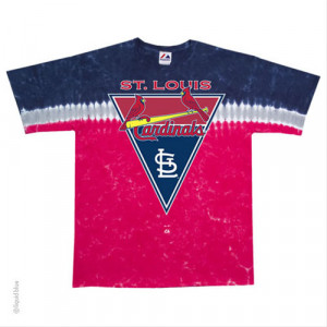 St. Louis Cardinals Ladies Burnout Tie Dye Shirt