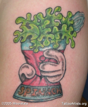 Images Popeyes Spinach Can Tattoo Artists Wallpaper