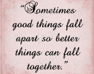 Better things fall together