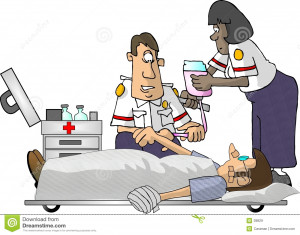 This illustration that I created depicts 2 EMT's working on a patient ...